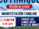 Manifestación familiar por tradiciones sin crueldad animal en la ciudad de Coyhaique