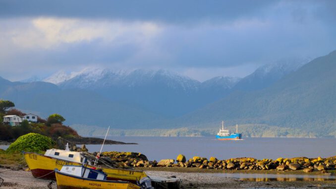 Paisaje costero de la región de Aysén donde se implementará el programa Transforma Litoral